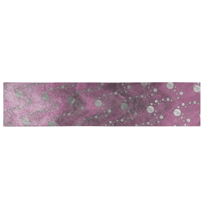 Avicia Planets Stars Table Runner, 72" L x 16" W, Pink