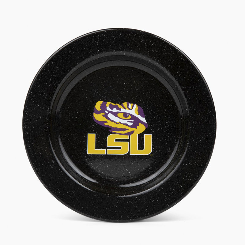 Crow Canyon Enamelware Louisiana State (LSU) Dinner Plates