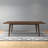 Brimmer Rubberwood Rectangular Solid Wood Top with Solid Wood Base Dining Table