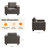39.8” Accent Chair, Comfy Reading Chair Modern Small Armchair For Home Office-837208168