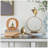 Rectangular Console Table with Elegant Floral Design and Mirrored Silver Finish