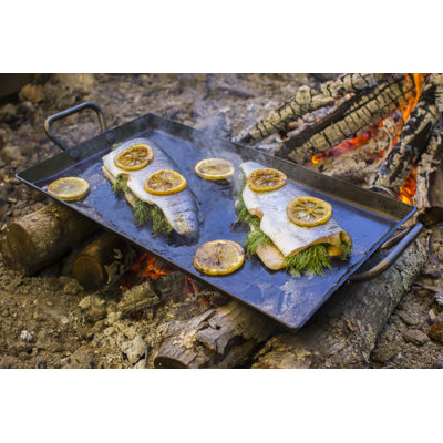 18 x 1Inch Seasoned Steel Griddle