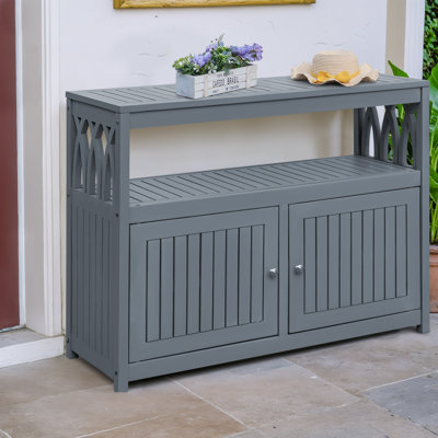 Solid Wood Cabinet Deck Box by WFX Utility