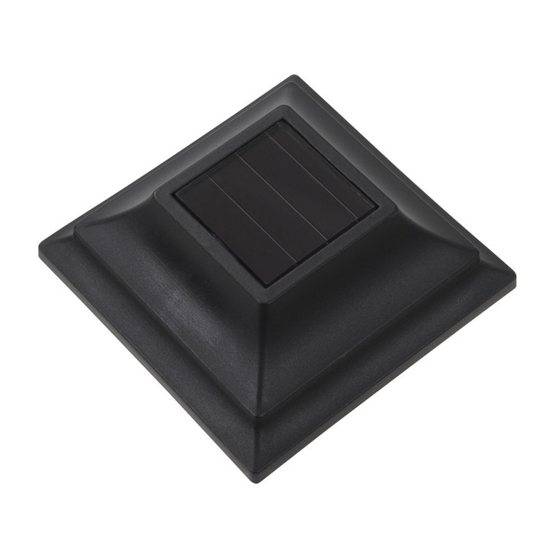 Anupras Matte Black Solar Powered Integrated LED Resin Pathway Light Kit