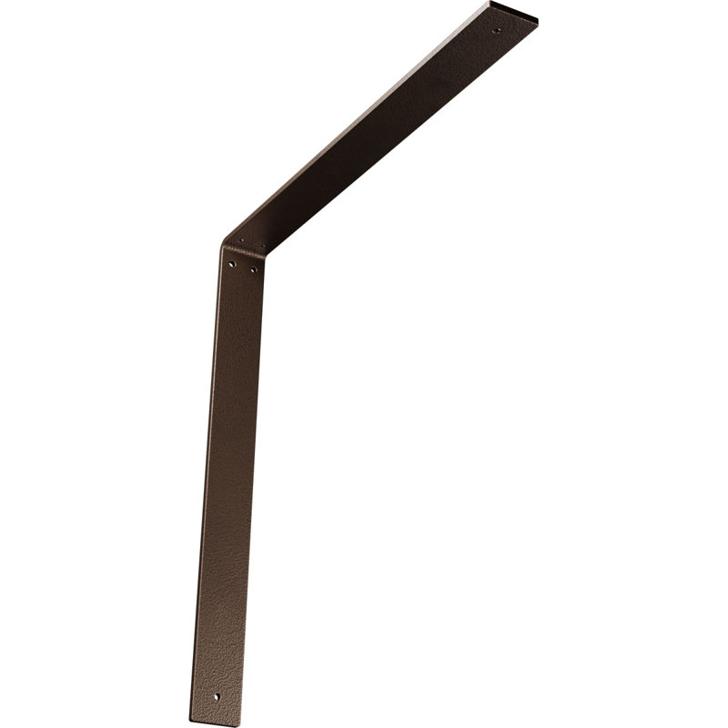 2"W x 20"D x 20"H Hamilton Steel Bracket, Hammered Dark Bronze, 20" H x 2" W x 20" D, Hammered Dark Bronze