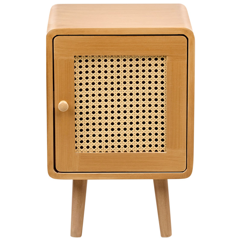 Bedside Table LEFROY Wood, Brown