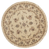 Hand Knotted Area Rug in Ivory