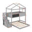 Twin Over Full House Bunk Bed With Blackboard-1585625752
