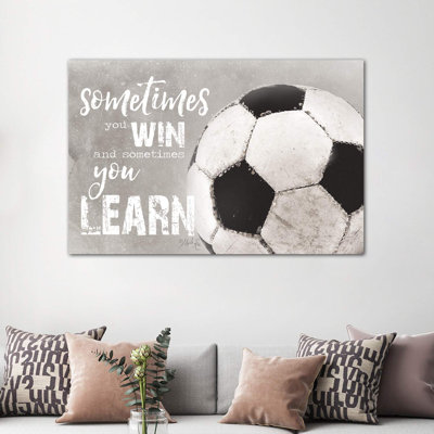 Soccer - Parfois vous gagnez par Marla Rae - reproduction d'art textuel
