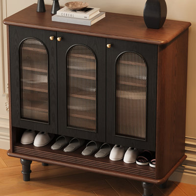 French style vintage storage shoe cabinet