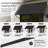 Kozyard Adjustable Door Window Awning – 4-Level Tilt, 82" W × 43 1/2" Sloped Panel, Adjustable Projection 31"–42", Aluminum Frame & Metal Canopy, All-Weather Rain, Snow & UV Protection (Dark Gray)-121692494-126287882
