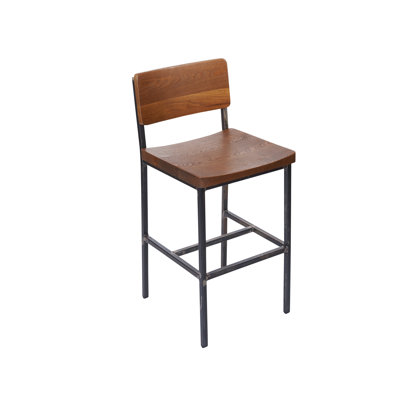 Memphis Upholstered Counter Stool with Metal Frame