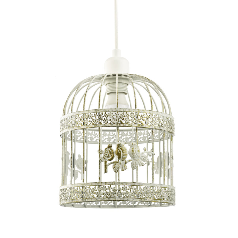 23cm H Metal Novelty Pendant Shade ( Screw On ) in Cream