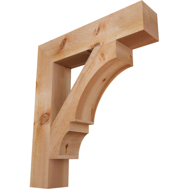 Support pour scie brute brute de l 6 po x P 30 po x H 34 po, cèdre rouge de l'Ouest, Cèdre rouge de l'Ouest brut