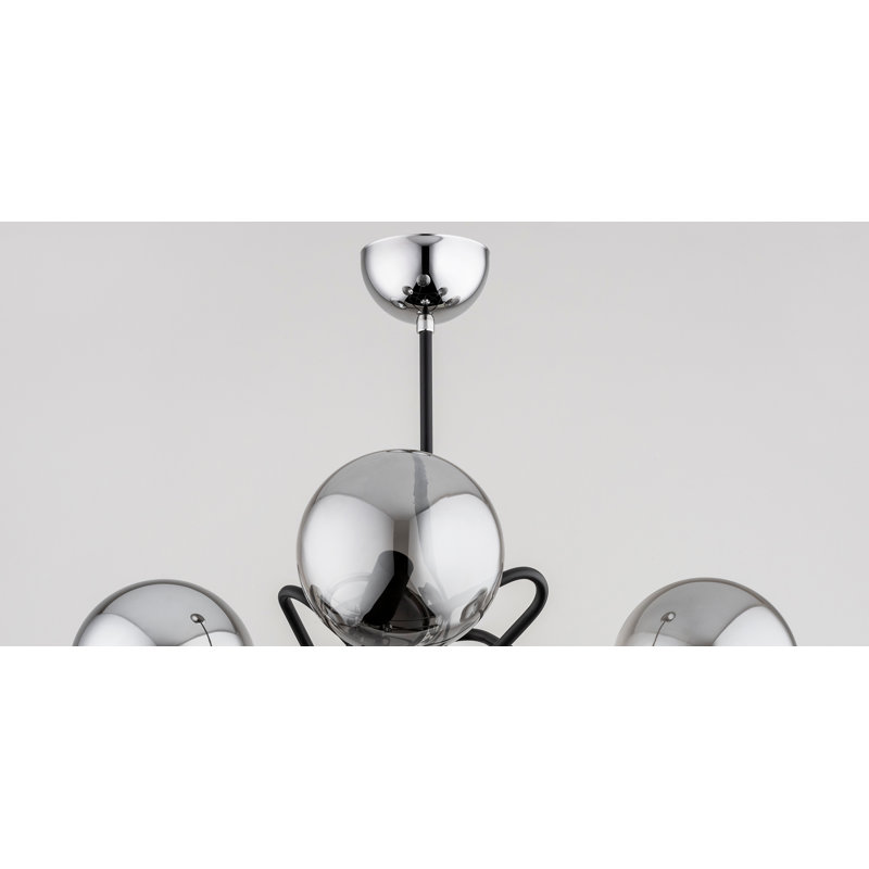 Savona 6 - Light Chandelier, Chrome, Chrome