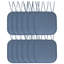 Herringbone Stitch Memory Foam Non-Slip 16" x 16" Chair Cushion Pad with Ties-102879858-86741167