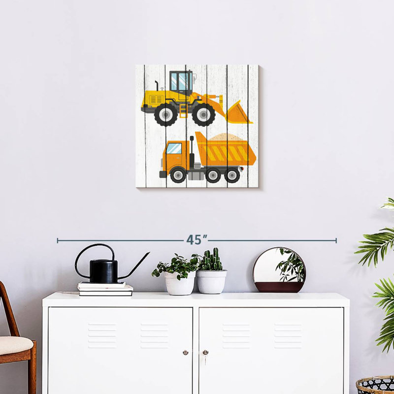 Ashelle tracteur et camions I, H 20 po x l 20 po