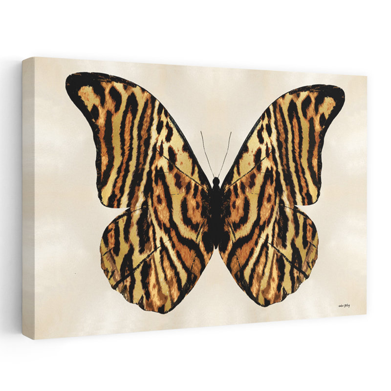 Papillon tigré rayé - Papillon contemporain, H 24 po x l 16 po