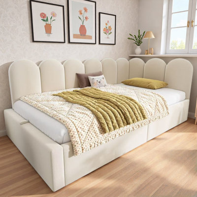 Upholstered Daybed With Hydraulic Storage And Adjustable Side Panels