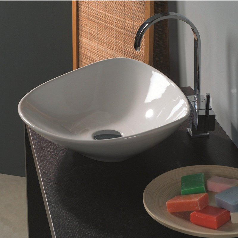 Ceramica 20.9'' L Bathroom Sink, Single Hole