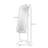 Floor Standing Jewelry Cabinet with LED Light, Lockable Jewelry Organizer with Full-Length Mirror, and 4 Adjustable Angles, White