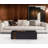 Dream Glass Black/Gold 3-Piece Coffee Table