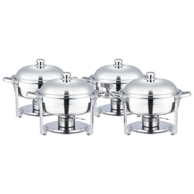 Stainless Steel 5 Quarts Round Chafing Dish