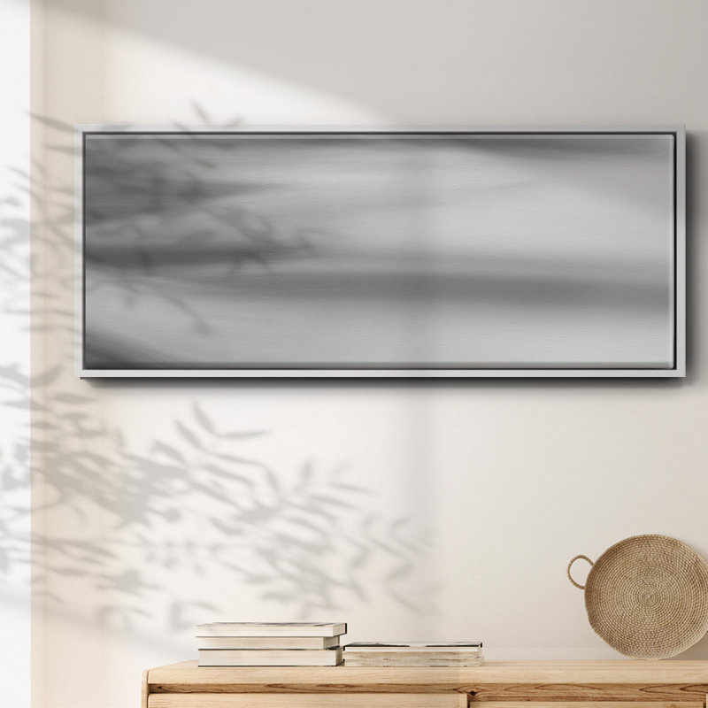 «Black & White Water Panel VII», toile encadrée, H 20 po x l 50 po