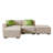 Badrig Modern Sofa Modular Sectional Fabric Sofa