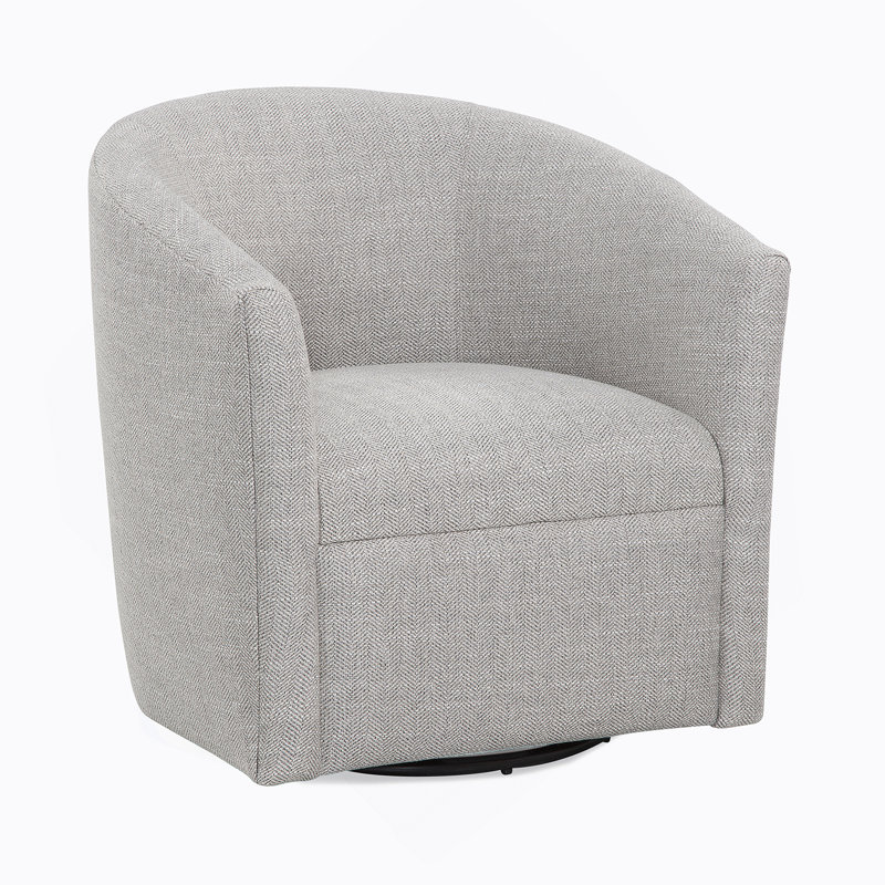 Fauteuil demi-tonneau pivotant, Beige