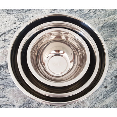 Anglie 3 Piece Stainless Steel Mixing Bowl Set