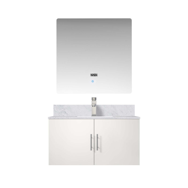 Bath Vanity With Faucet Set And LED Mirror