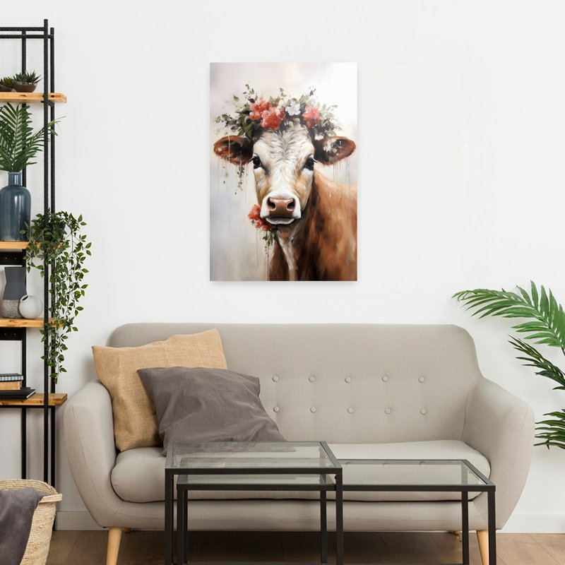«Farm Day Fun», art contemporain abstrait, H 24 po x l 16 po