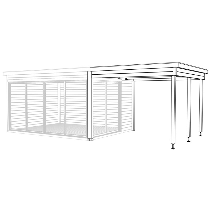  11 x 10 Ft. Canopy Extension For 3/4