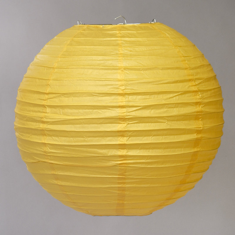Lanterne en papier, Mauve, H 18 po x l 18 po x P 18 po