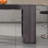 Wenge Kitchen Island with Open Storage