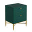 Table de chevet à 2 tiroirs en bois H 24,41 po x l 19,69 po x P 15,75 po JH022-675866135