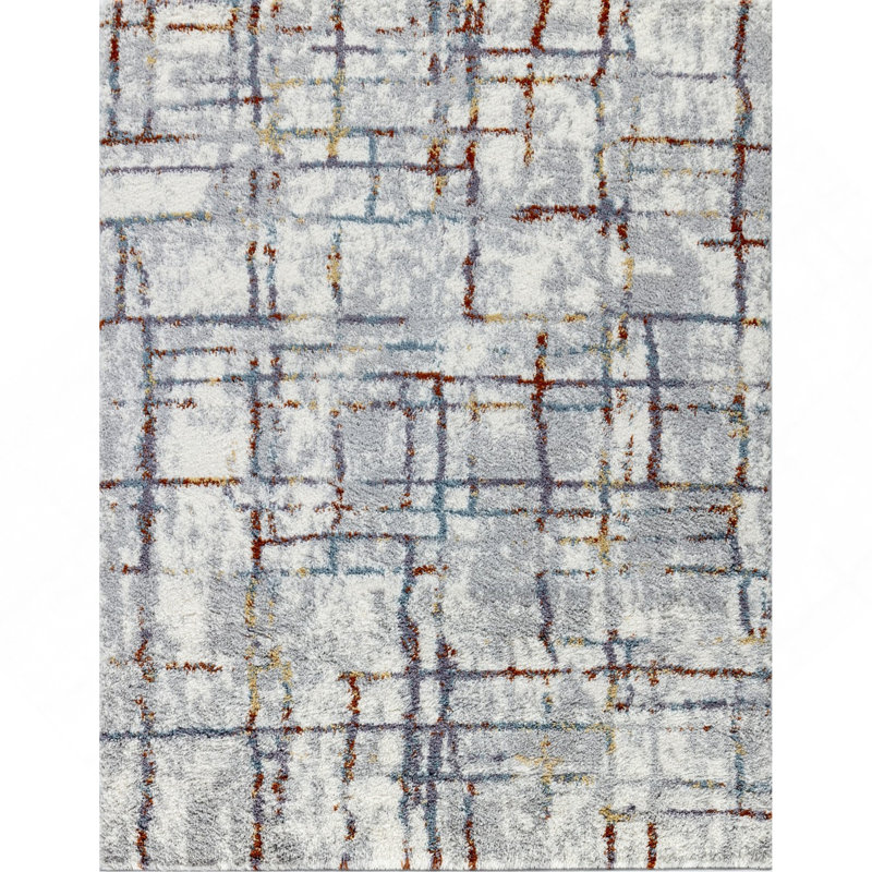 Shaggy Area Rug, Rectangle 5'3" x 7'