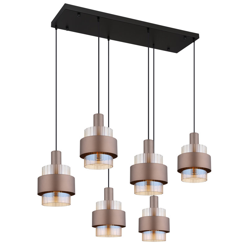 Deiontae 6 - Light Matte Black Pendant