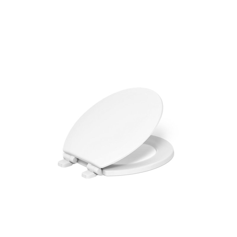 Triko Quiet-Close Elongated Toilet Seat, White, Elongated