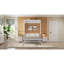 Lit escamotable double avec 2 tiroirs, beige