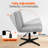 Taneha Wide Seat Armless Criss Cross Legged Office Desk Chair-106361500