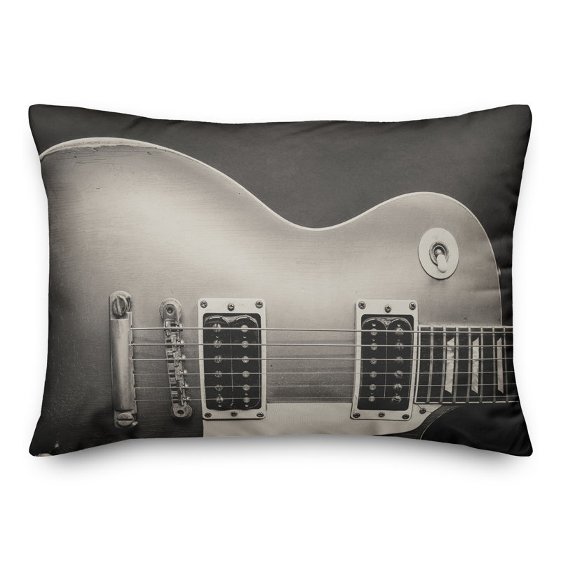 Outdoor Reversible Throw Pillow, Gray