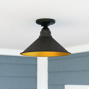 Plafonnier semi-encastré extérieur l 12 po Outland