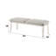 Banc sophistiqué avec pieds en acrylique