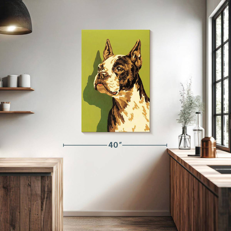 Brampt Boston Terrier, 39" H x 26" W