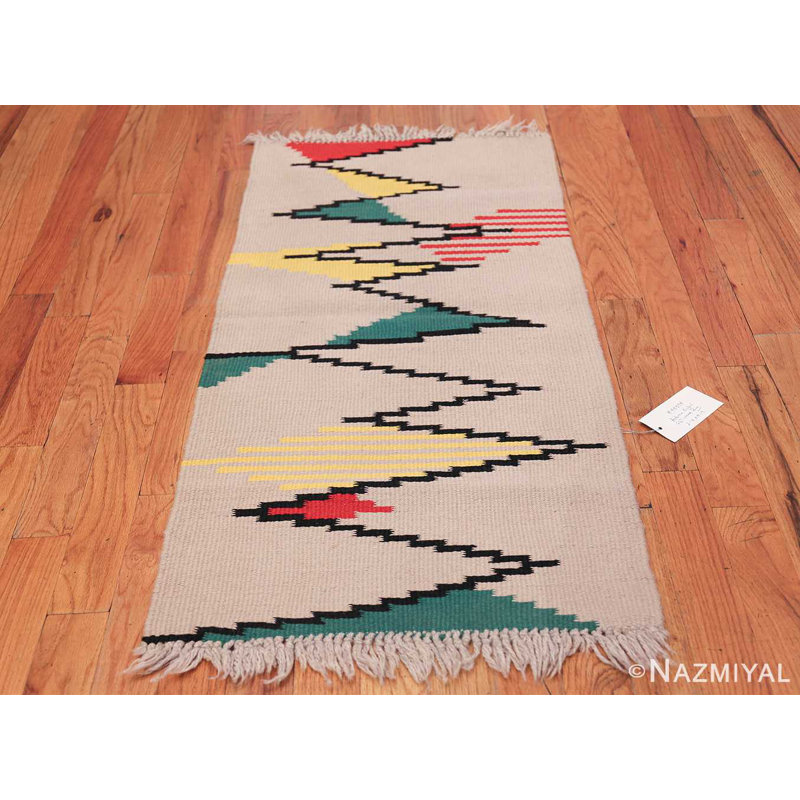 Petit tapis français kilim Antonin Kybal
