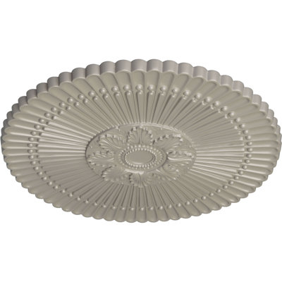 Endurathane Nexus Ceiling Medallion, 30"OD x 1 1/4"P (Fits Canopies up to 2 3/4"), Hand-Painted Pearl White Finish