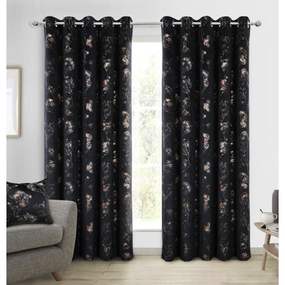 Amea Eyelet Room Darkening Thermal Curtains