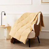 Packable Down Throw Blanket for Couch